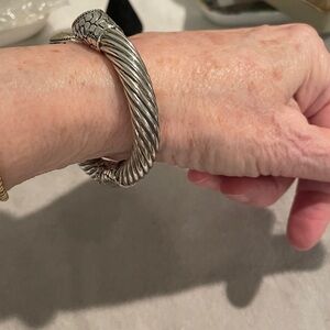 Samuel B. Sterling Silver and 18K gold cuff